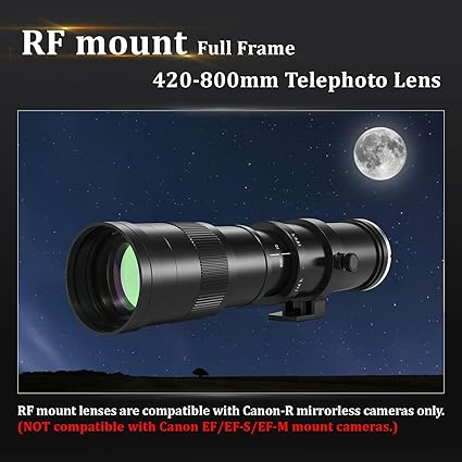 Telephoto Lens for Canon - RF Lens 420-800mm Manual Focus MF Zoom Lens for Canon EOS R - Image 3