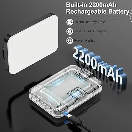 Hagibis LED Camera Light - Portable Photography Lighting with 60 LED - Image 3