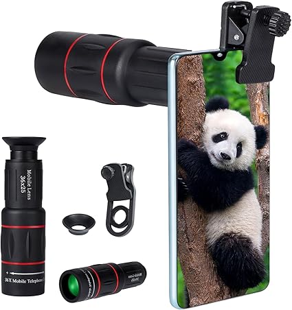 36X Long Focus Telephoto Phone Lens for iPhone and Android
